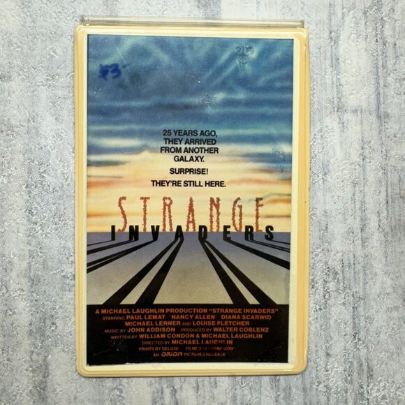 Horror VHS Movie Rental Box Flip Cards (RARE) - Picture 3 of 16